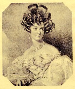 キャロリン王女、Sain-Wittgenstein、1840年頃 作： Russian School